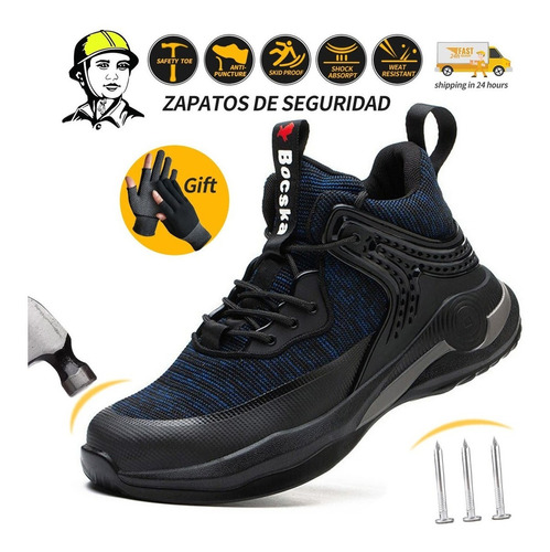 Zapatos De Trabajo Hombre Seguridad Y Antipinchazos Tenis