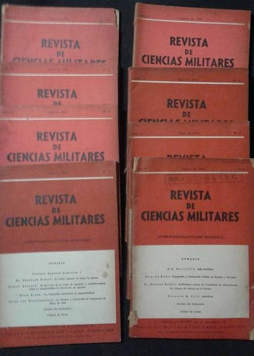 Revista De Ciencias Militares Varios Ejemplares