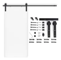 Comprar Puerta Corrediza Tipo Granero Melamina Con Kit- Tecno Placas