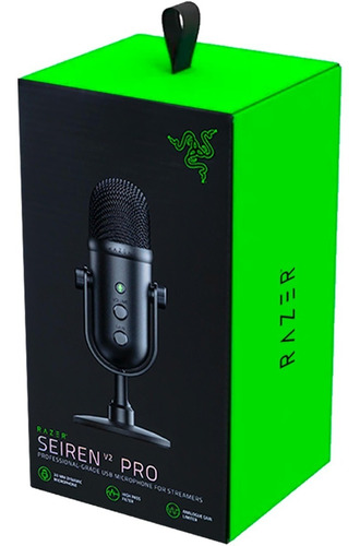 Micrófono Razer Seiren V2 Pro Condensador P/ Contenido Usb