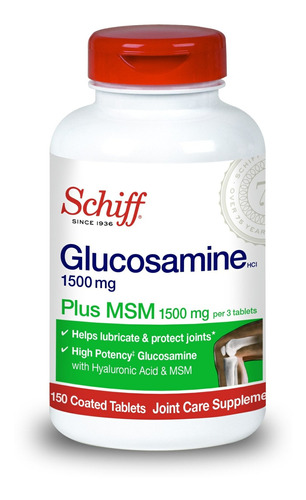Glucosamine 1500mg Para Articulaciones  Y Ácido Hialurónico