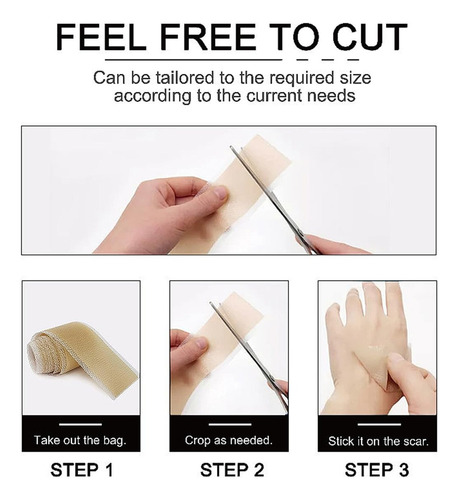 Fita Adesiva De Silicone Para Cicatrizes, Adesivos Para Eli