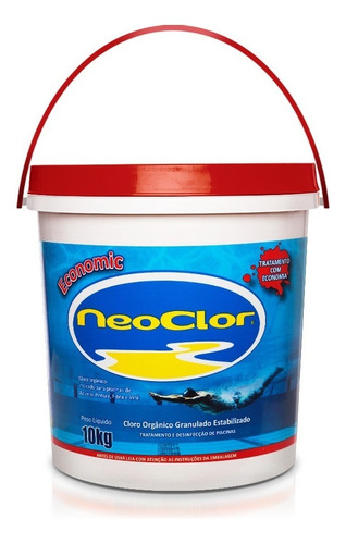 Balde De Cloro 10kg Para Piscina Economic - Neoclor