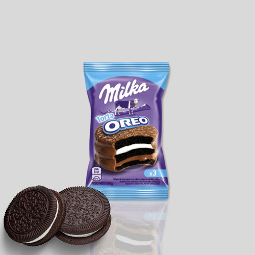 Milka Torta Oreo Alfajor Oreo E Doce De Leite 3 Camadas 61g