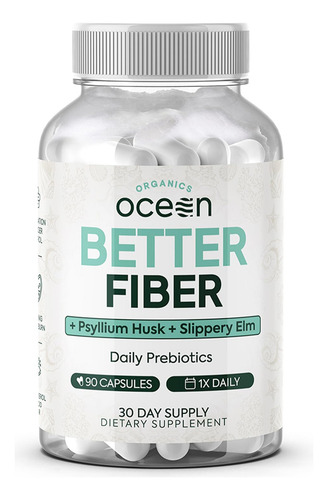 Better Fiber Suplemento Fibra 90 Cápsulas Organics Ocean