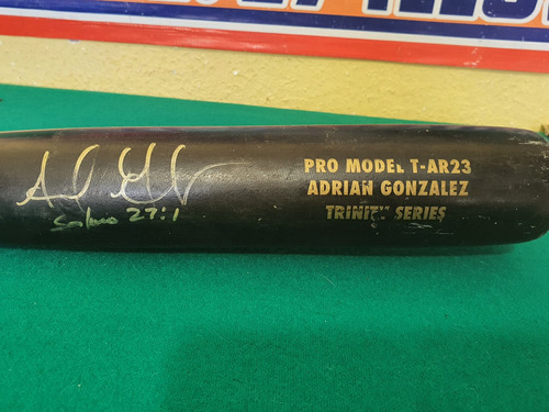 Bat Usado Y Firmado Por El Titan Adrian Gonzalez 