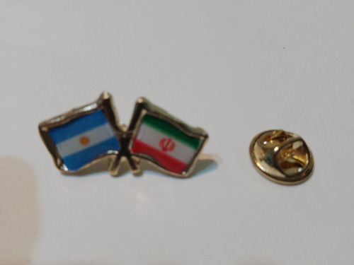 Pins Bandera Argentina Con Iran  De 2 Cms