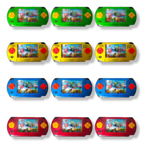 Kit 20 Aquaplay's Estilo Psp Jogo Argolas Brinquedo Infantil