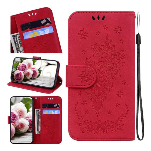 Funda For Motorola Edge 50 Fusion Cartera Kickstand Flip