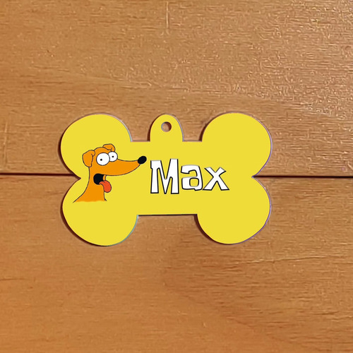 Placas Mascotas Sublimadas Por Ambos Lados Pack X 2