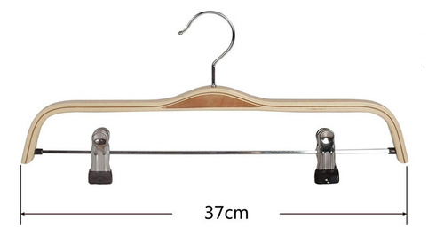 Paquete De 10 Perchas Para Pantalones O Faldas De Madera