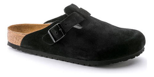Zuecos Birkenstock Boston Sfb Sl Black Mujer Trendy 660473