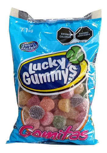 Gomitas Lucky Gummys 1 Kg Sabores Frutas Acabado Azucarado