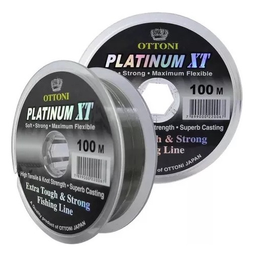 Linha Pesca Monofilamento Platinum XT Ottoni 100m 0,45mm 25kg
