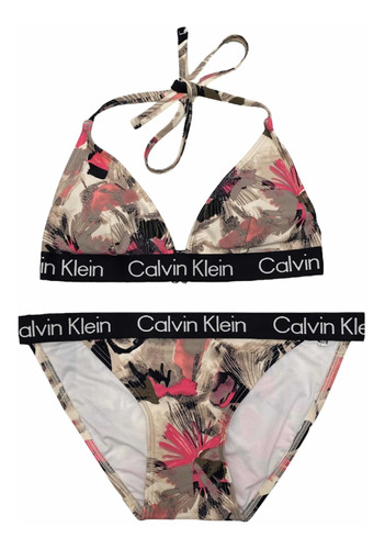 Bikini Calvin Klein 2 Piezas Floral Para Mujer 100% Original
