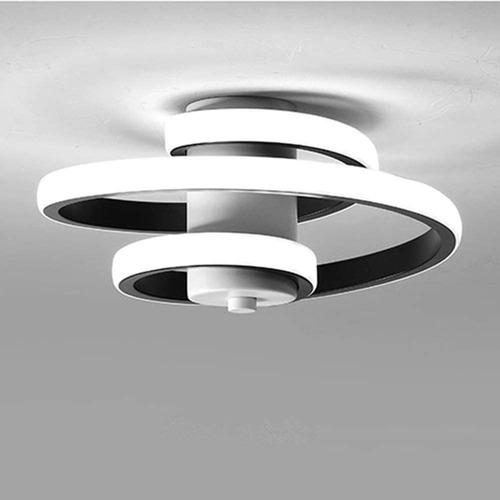 Lámpara Led De Techo Moderna Diseño Línea Espiral 3 Colores