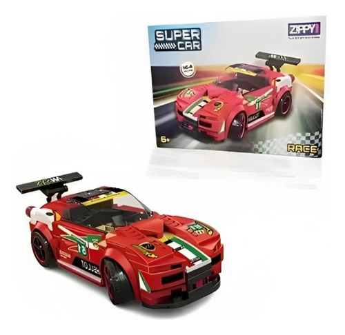 Super Car Cooper Blocos De Montar 115 Peças Zippy Toys