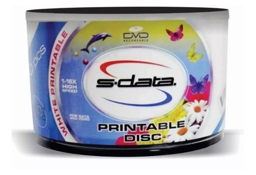 Dvd Virgen S-data Printeables 1-16x 4.7 Gb Sp 120 Min 