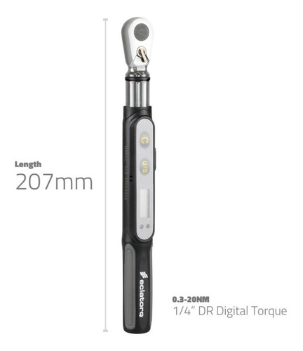 Imagem 3 de 6 de Torquimetro Digital Eclatorq - Torq Wrench 03-20 Nm 1/4 Bike