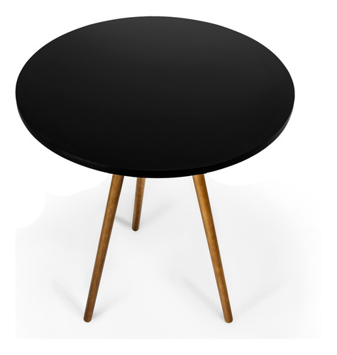 Conjunto De Mesa 70cm Redonda Tripé Com 4 Cadeiras Eiffel