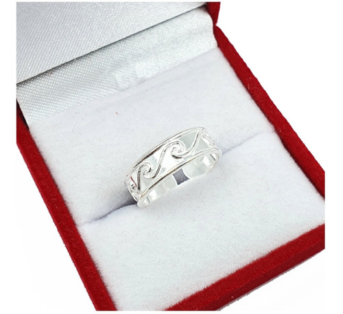 Anillo Plata 925 Midi Media Falange Dedo Pie Modelo M7