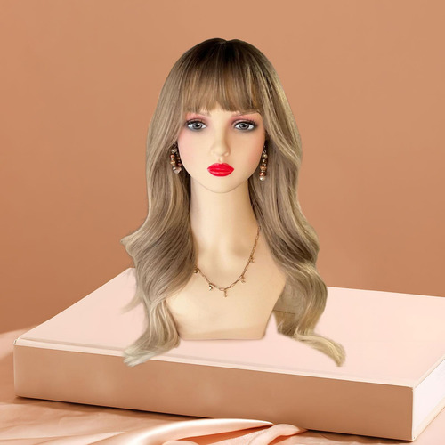 Cabezal De Maquillaje Mannequin Pvc Head Estable Stand Head