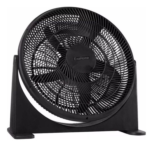 Ventilador de piso Exahome TB20 turbo negro con 5 palas de  plástico, 20" de diámetro 220 V