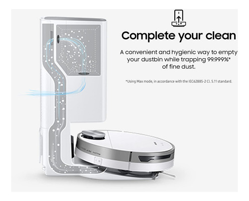 Robot Aspirador Samsung Jet Bot+ Con Clean Station, Color Bl