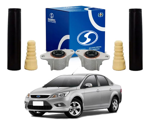 Kit Batentes Traseiros Sampel Ford Focus Sedan 2.0 2010