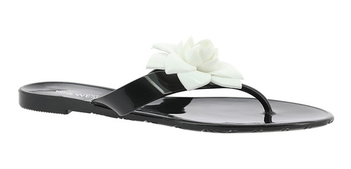 Zapato Para Dama Sandalia Nine West Negro Blanco Nwfoudre3