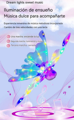 Alas De Mariposa Eléctricas Alas De Hadas Musicales Con