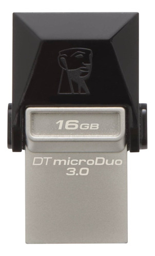 Pen Drive Kingston, Microduo, 16gb, Usb 3.0 Dos En Uno