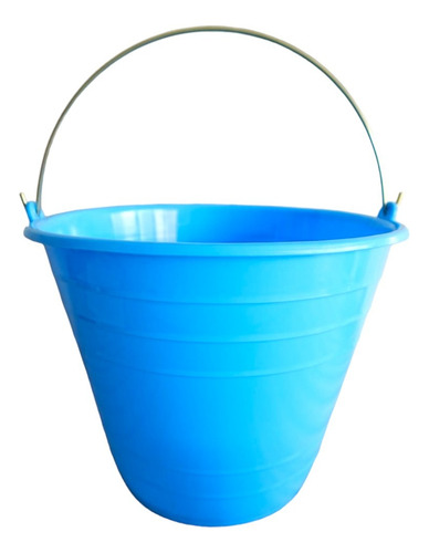 Cubeta De Plástico Con Asa 9.5 Lts Varios Colores 6 Piezas