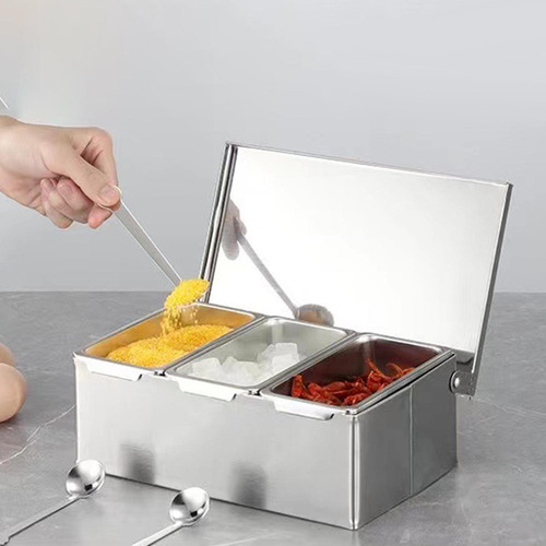 A Tarro De Condimentos, Utensilios De Cocina, Tres Rejillas