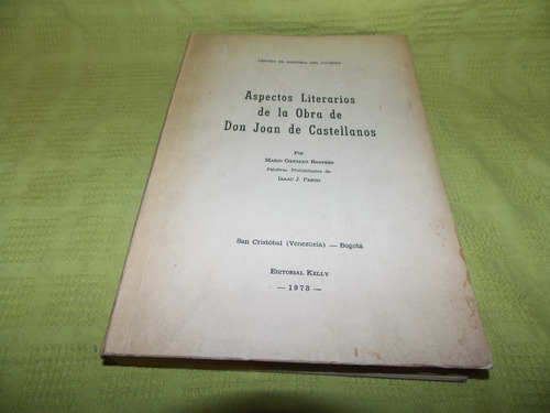 Aspectos Literarios De La Obra De Don Joan De Castellanos