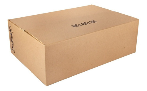 Caja Carton Corrugado (60x40x20 Cm) (80grs) X 15 Unidades