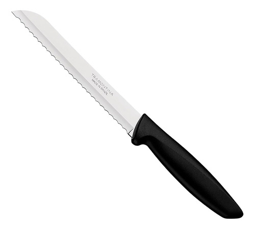 Faca Para Pão Bolo Com Serra Serrilhada Aço Inox Tramontina