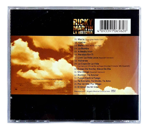 Cd Ricky Martin La Historia Como Nuevo Edicion Europea Oka (Reacondicionado)