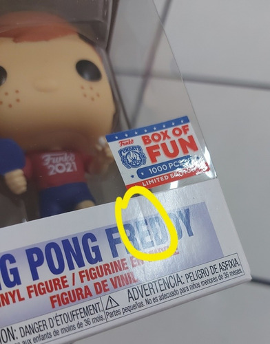 Freddy Funko Ping Pong Box Of Fun 2021 Le 1000 Piezas