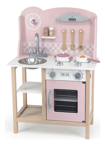 Juego De Cocina Infantil De Madera Para Niños Con Accesorios