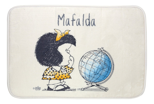 Alfombra Mafalda Con Efecto Memoria 40x60 Cm