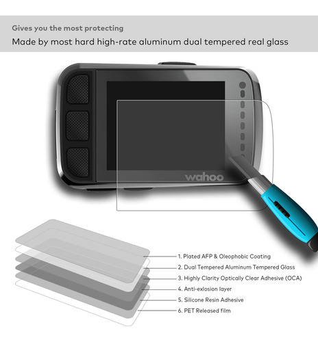Protector De Pantalla Vidrio Templado Wahoo Elemnt Bolt V2 2