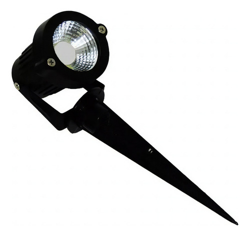 Luminária Espeto Lâmpada Cob Led 3w Iluminação Jardim 3k Cor Da Luz Branco-quente Cor Da Carcaça Preto Voltagem Bivolt