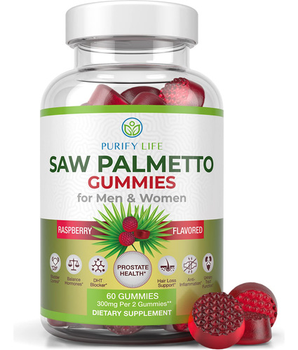 Potent Saw Palmetto Gomitas (60 Masticables 300 Mg) Suplemen