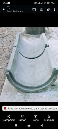 Fabricamo Canales De Concreto Para Desagüe De Agua De Lluvia