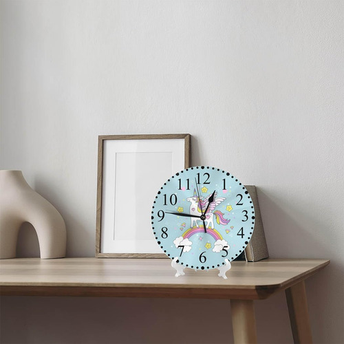 Keepsuper Hermoso Reloj De Pared De Dibujos Animados, Caball