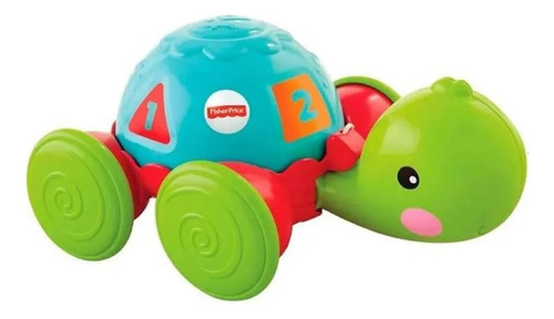 Brinquedo Educativo Para Bebê Puxe A Tartaruga - Desenvolve Coordenação Motora Curiosidade E Aprendizagem - Aprender E Brincar - Fisher Price