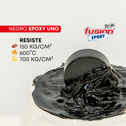 Pegamento Adhesivo Epóxico Epoxy Uno Negro - Unión Fuerte Y Duradera En Múltiples Materiales Fácil Aplicación Con Mezcla 1:1 Perfecto Para Uso En Automóviles, Náutica Y Hogar