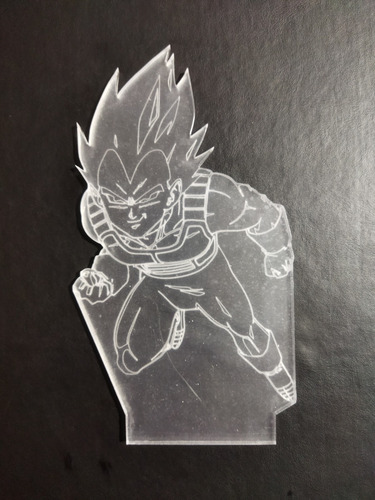 Repuesto Acrílico Para Lampara 3d De Vegeta Volando Dbz