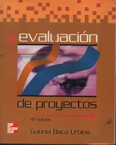 Comprar Evaluación De Proyectos Gabriel Baca Urbina